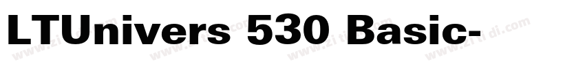 LTUnivers 530 Basic字体转换